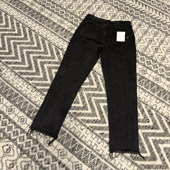 Hidden Tracey High Rise Straight Distressed Jeans Gray Black NWT Size 24 - Picture 7 of 9